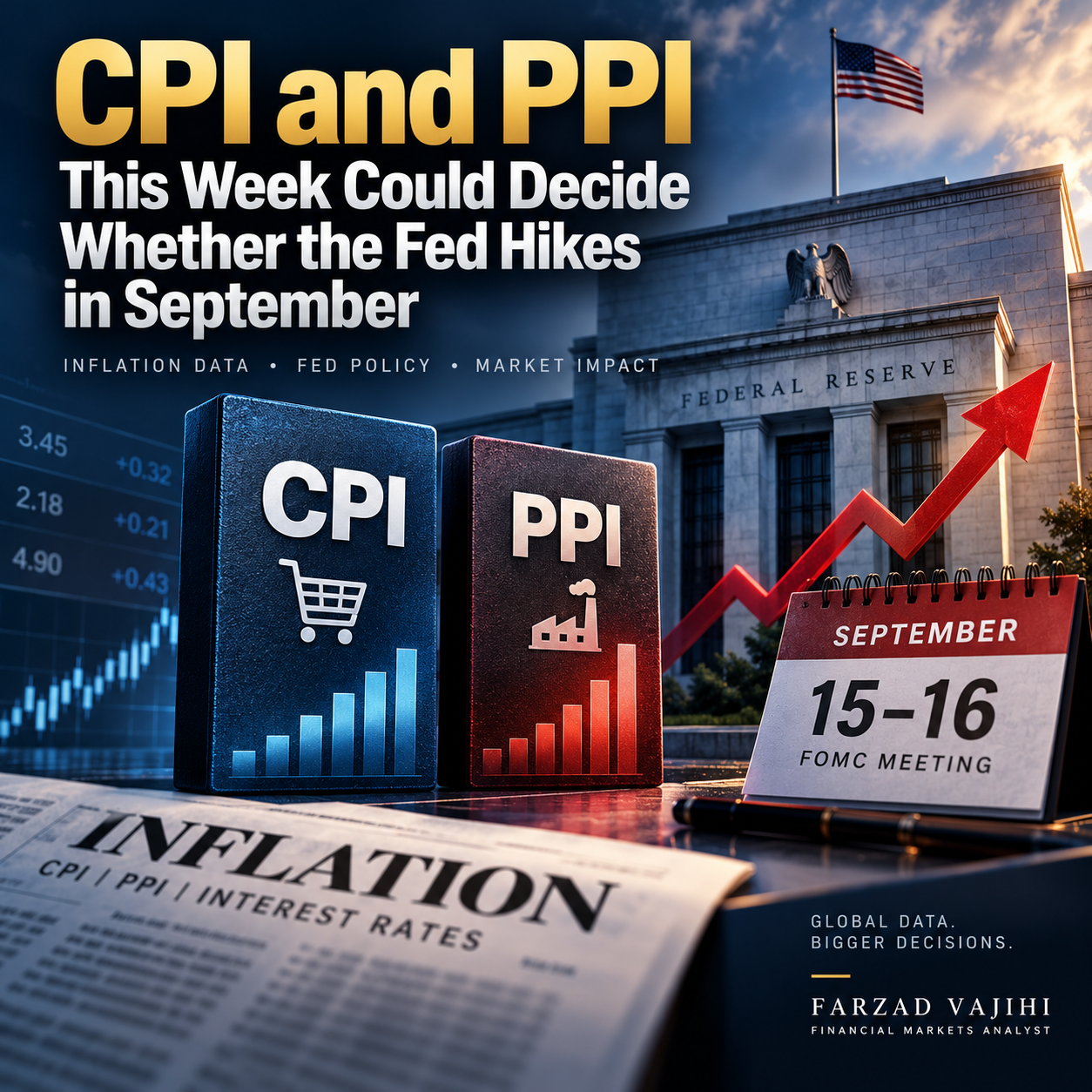 CPI and PPI data this week ahead of the Fed's September 2026 rate decision