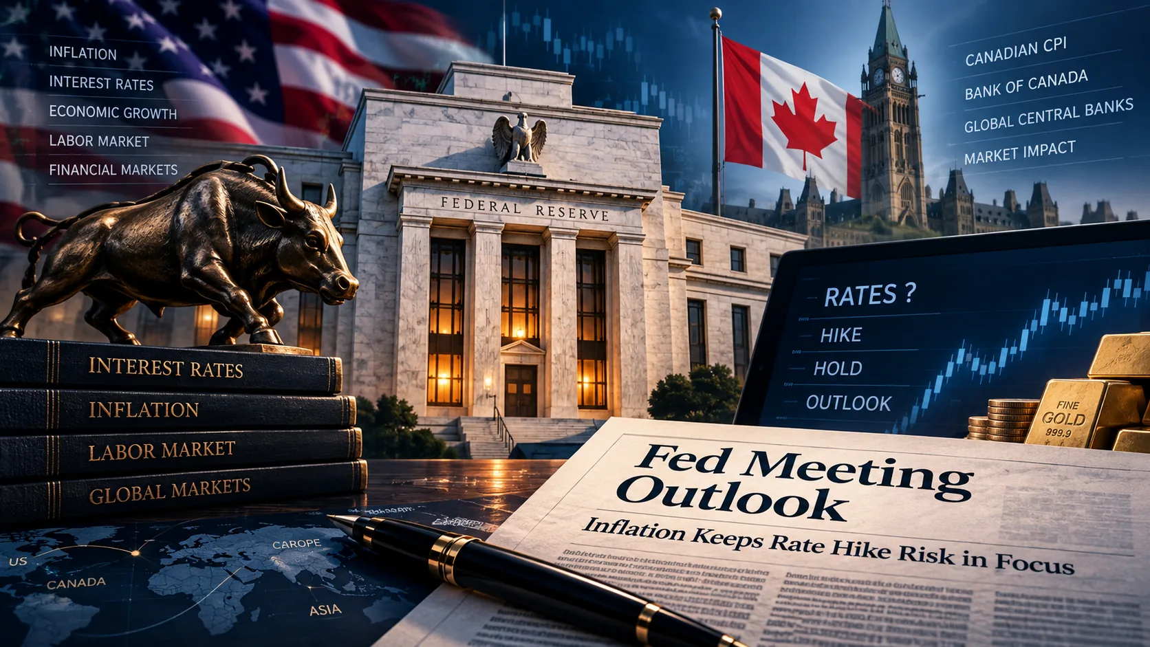 Fed meeting outlook and US inflation ahead of the Federal Reserve rate decision